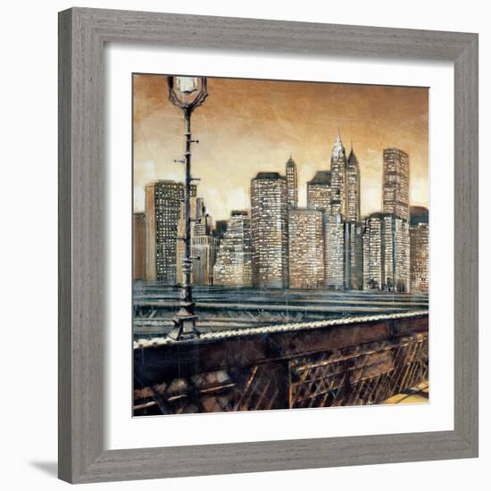 Manhattan Sunset I-Matthew Daniels-Framed Art Print