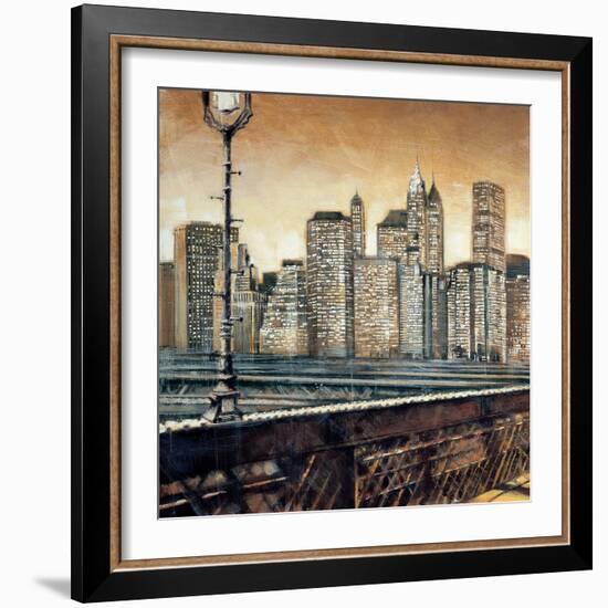 Manhattan Sunset I-Matthew Daniels-Framed Art Print