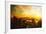 Manhattan Sunset - In the Style of Oil Painting-Philippe Hugonnard-Framed Giclee Print