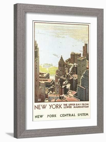 Manhattan Travel Poster-null-Framed Art Print