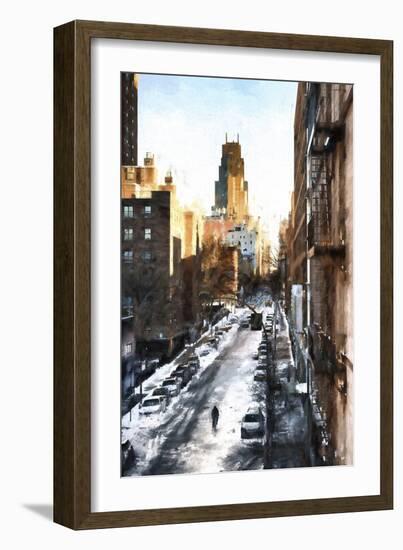 Manhattan Urban Street-Philippe Hugonnard-Framed Giclee Print