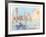 Manhattan-View from Governer's Island I-Wayne Ensrud-Framed Limited Edition