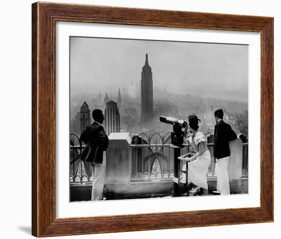 Manhattan, View from Radio City Music Hall, 1935-The Chelsea Collection-Framed Giclee Print