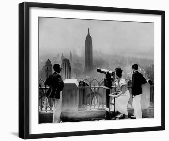 Manhattan, View from Radio City Music Hall, 1935-The Chelsea Collection-Framed Giclee Print