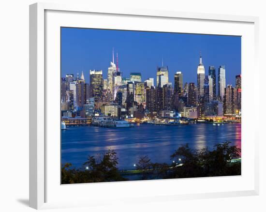 Manhattan, View of Midtown Manhattan across the Hudson River, New York, USA-Gavin Hellier-Framed Photographic Print