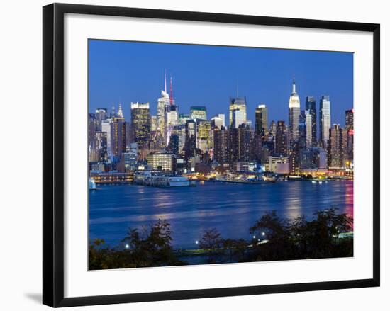 Manhattan, View of Midtown Manhattan across the Hudson River, New York, USA-Gavin Hellier-Framed Photographic Print