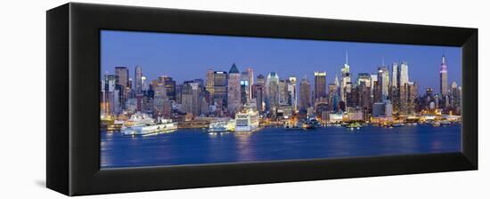 Manhattan, View of Midtown Manhattan across the Hudson River, New York, USA-Gavin Hellier-Framed Premier Image Canvas