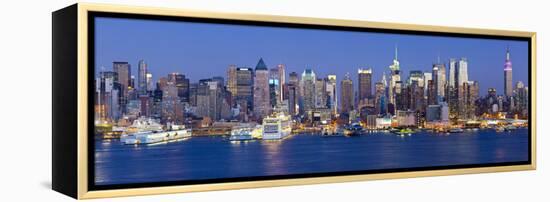 Manhattan, View of Midtown Manhattan across the Hudson River, New York, USA-Gavin Hellier-Framed Premier Image Canvas