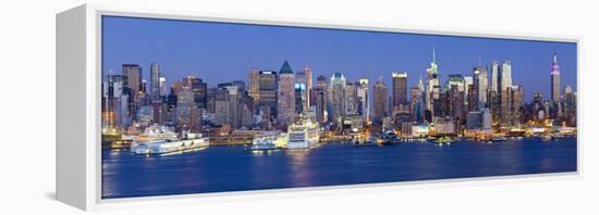 Manhattan, View of Midtown Manhattan across the Hudson River, New York, USA-Gavin Hellier-Framed Premier Image Canvas