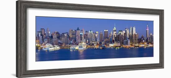 Manhattan, View of Midtown Manhattan across the Hudson River, New York, USA-Gavin Hellier-Framed Photographic Print