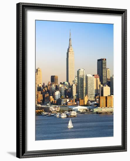 Manhattan, View of Midtown Manhattan across the Hudson River, New York, USA-Gavin Hellier-Framed Photographic Print