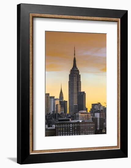 Manhattan, View of the Empire State Building and Midtown Manhattan across the Hudson River-Gavin Hellier-Framed Photographic Print