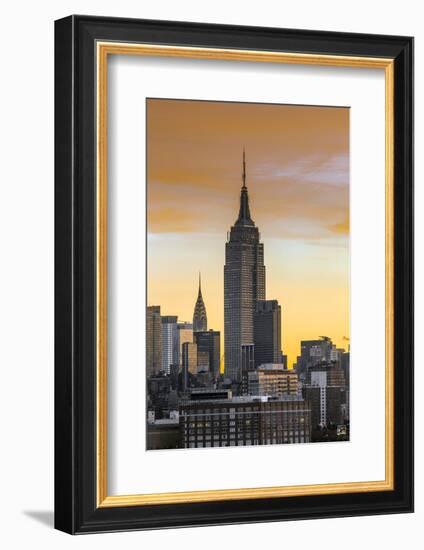 Manhattan, View of the Empire State Building and Midtown Manhattan across the Hudson River-Gavin Hellier-Framed Photographic Print