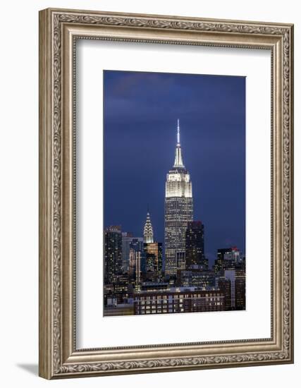 Manhattan, View of the Empire State Building and Midtown Manhattan across the Hudson River-Gavin Hellier-Framed Photographic Print