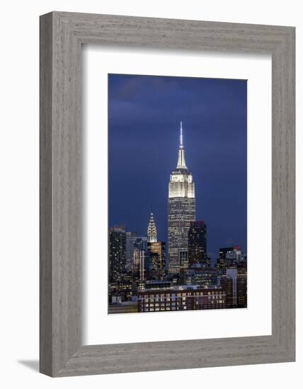 Manhattan, View of the Empire State Building and Midtown Manhattan across the Hudson River-Gavin Hellier-Framed Photographic Print