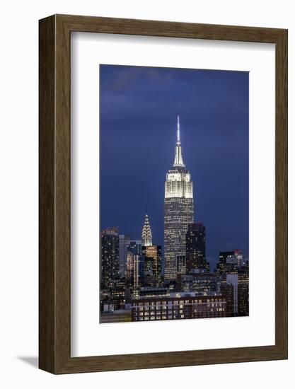 Manhattan, View of the Empire State Building and Midtown Manhattan across the Hudson River-Gavin Hellier-Framed Photographic Print