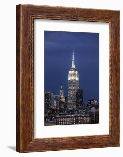 Manhattan, View of the Empire State Building and Midtown Manhattan across the Hudson River-Gavin Hellier-Framed Photographic Print