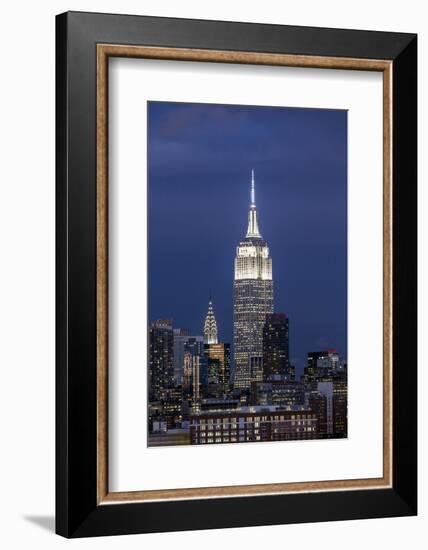 Manhattan, View of the Empire State Building and Midtown Manhattan across the Hudson River-Gavin Hellier-Framed Photographic Print