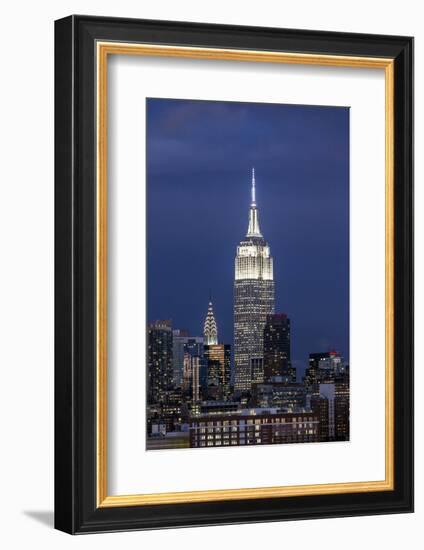 Manhattan, View of the Empire State Building and Midtown Manhattan across the Hudson River-Gavin Hellier-Framed Photographic Print