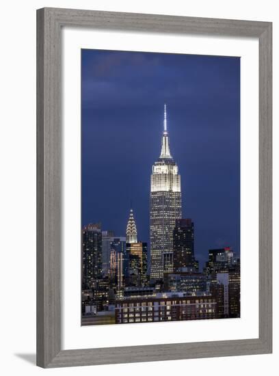 Manhattan, View of the Empire State Building and Midtown Manhattan across the Hudson River-Gavin Hellier-Framed Photographic Print