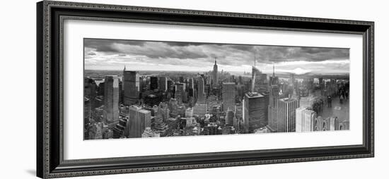 Manhattan View Towards Empire State Building at Sunset from Top of the Rock, at Rockefeller Plaza, -Gavin Hellier-Framed Photographic Print