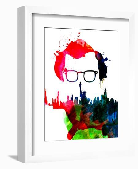 Manhattan Watercolor-Lora Feldman-Framed Art Print