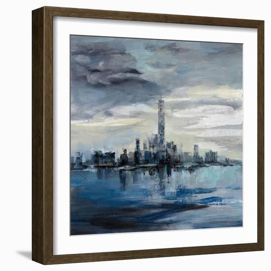 Manhattan Winter-Silvia Vassileva-Framed Art Print