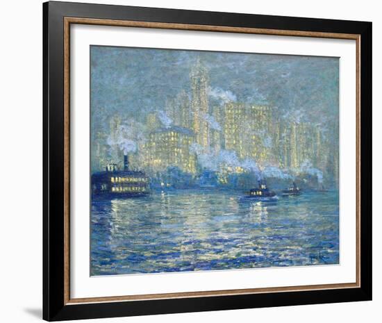 Manhattan-Jonas Lie-Framed Giclee Print