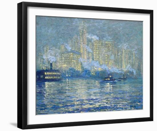 Manhattan-Jonas Lie-Framed Giclee Print