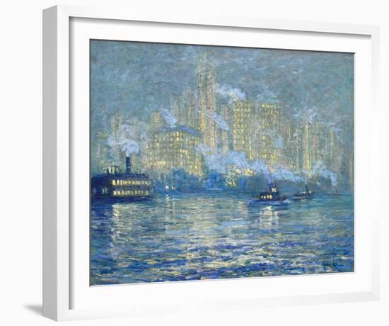 Manhattan-Jonas Lie-Framed Giclee Print