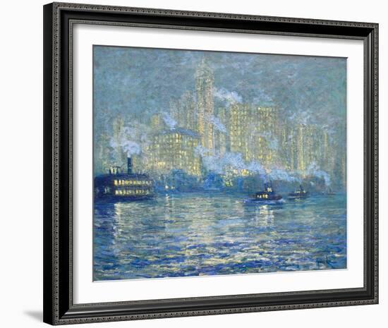 Manhattan-Jonas Lie-Framed Giclee Print