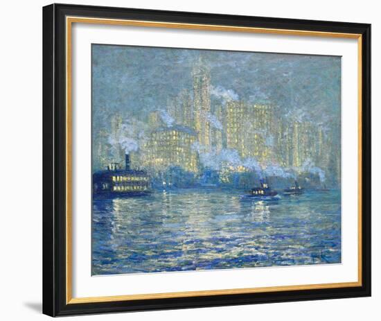 Manhattan-Jonas Lie-Framed Giclee Print