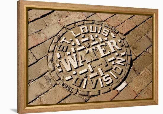 Manhole Cover In St Louis-Mark Williamson-Framed Premier Image Canvas