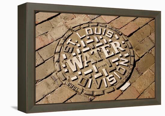 Manhole Cover In St Louis-Mark Williamson-Framed Premier Image Canvas