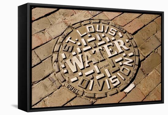 Manhole Cover In St Louis-Mark Williamson-Framed Premier Image Canvas