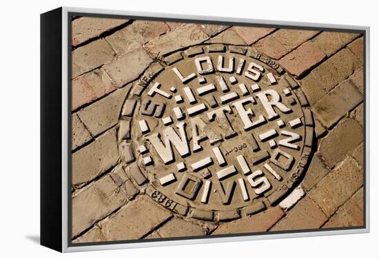 Manhole Cover In St Louis-Mark Williamson-Framed Premier Image Canvas