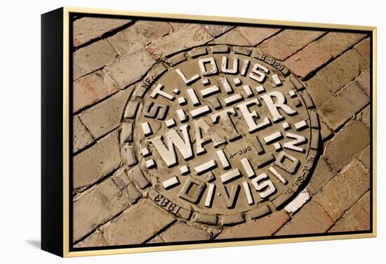 Manhole Cover In St Louis-Mark Williamson-Framed Premier Image Canvas