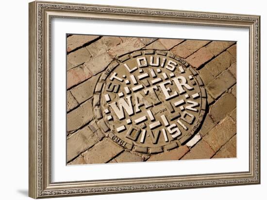 Manhole Cover In St Louis-Mark Williamson-Framed Photographic Print