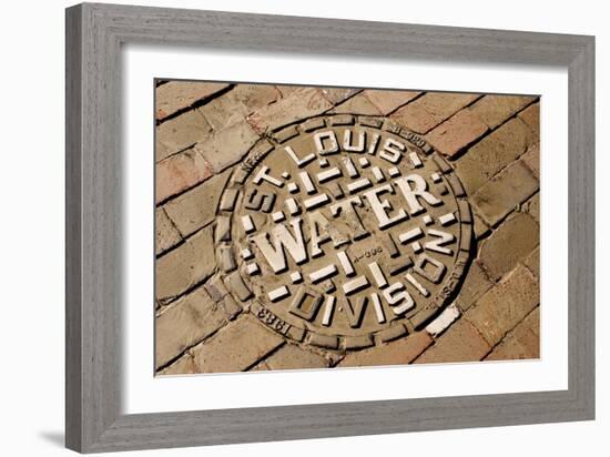 Manhole Cover In St Louis-Mark Williamson-Framed Photographic Print