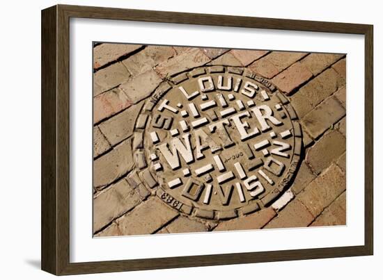 Manhole Cover In St Louis-Mark Williamson-Framed Photographic Print