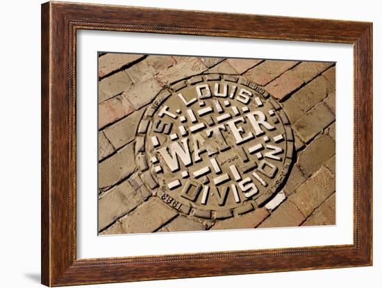 Manhole Cover In St Louis-Mark Williamson-Framed Photographic Print