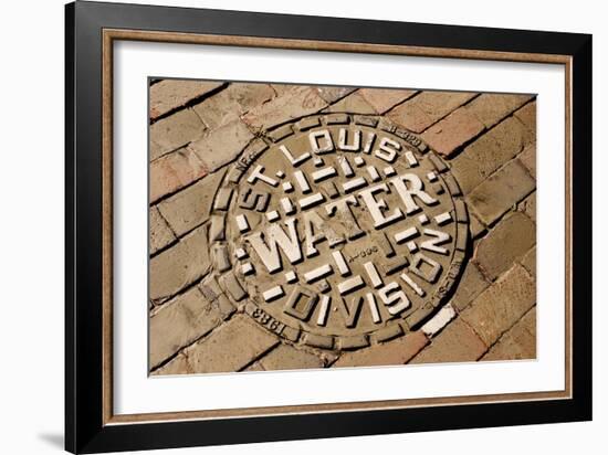 Manhole Cover In St Louis-Mark Williamson-Framed Photographic Print