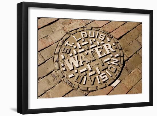 Manhole Cover In St Louis-Mark Williamson-Framed Photographic Print