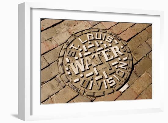 Manhole Cover In St Louis-Mark Williamson-Framed Photographic Print