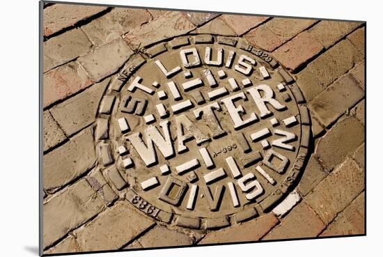 Manhole Cover In St Louis-Mark Williamson-Mounted Photographic Print