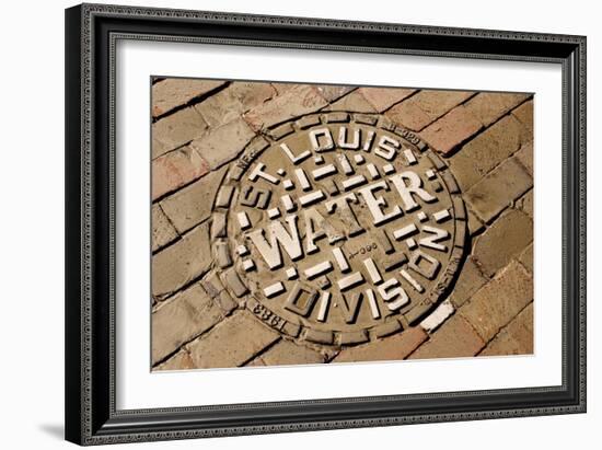 Manhole Cover In St Louis-Mark Williamson-Framed Photographic Print