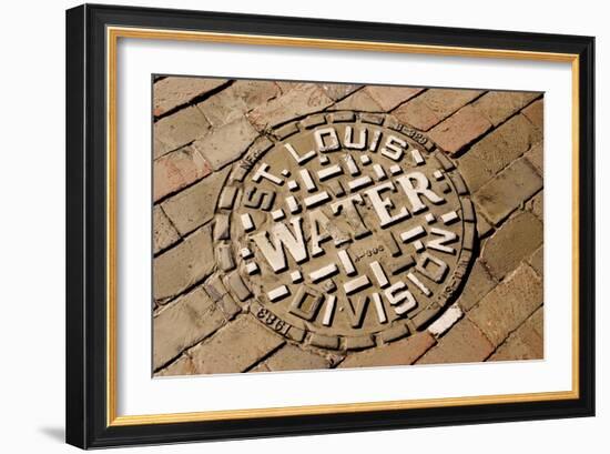 Manhole Cover In St Louis-Mark Williamson-Framed Photographic Print