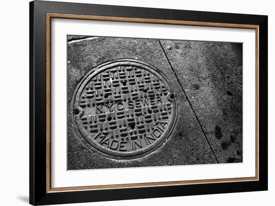 Manhole Cover NYC-null-Framed Photo