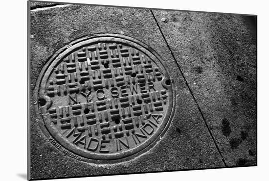 Manhole Cover NYC-null-Mounted Photo