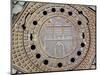 Manhole Cover with Hamburg's Coat of Arms, Hamburg, Germany-Miva Stock-Mounted Photographic Print